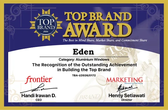 Top Brand Award – Eden, Aluminium Windows